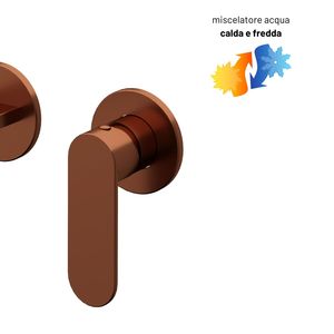 Rubinetto lavabo mono-leva di serie uno con finitura cromata lucida a due fori con scatola di installazione - Product Image 2