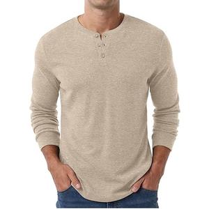 Camisetas de Franela de Manga Larga para Hombre al por Mayor con MOQ Bajo, Alta Calidad, Casuales, Mangas Completas, Servicio OEM Personalizable - Product Image 5