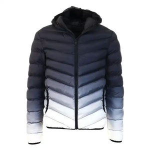 Venta al por mayor de chaqueta de invierno de los hombres de encargo de alta calidad más grande Puffer abrigo con cuello alto de estilo de moda cálida ropa de invierno - Product Image 1