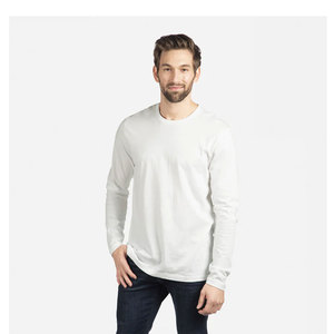 Next Level Apparel Camiseta de manga larga Cuello redondo ligero 100% Jersey de algodón para comodidad superior Camiseta unisex transpirable - Product Image 1