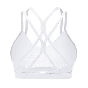 Sujetador deportivo de tamaño adulto personalizado OEM, cómodo Sujetador deportivo elástico con tiras para mujer - Product Image 2