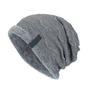 Bonnet d'hiver chaud en laine pour femmes nouveau Style chapeau tricoté à rayures solides chapeau uni à la mode - Product Image 6