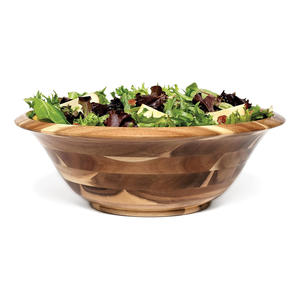 Eco-Friendly Acacia <b>Wood</b> <b>Salad</b> <b>Bowl</b> Custom Logo Wholesale Dinnerware Wooden <b>Bowls</b> for Kids Adults Perfect for Dining and Serving - Product Image 3
