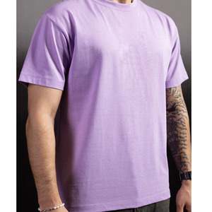 T-shirts pour hommes en coton 100% de haute qualité, coupe ample, col rond, manches courtes, design personnalisé, logo personnalisé, service OEM. - Product Image 2
