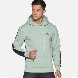 Sweats à capuche streetwear pour hommes, 100% coton, avec logo personnalisé, épaules tombantes, sweats à capuche pour hommes en vente en ligne, vente en gros - Product Image 1