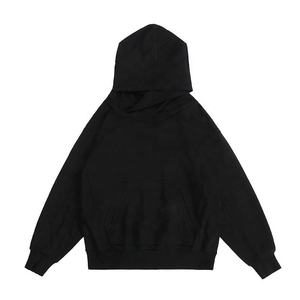 เสื้อฮู้ดแบบสวมหัวคอเต่าซับในสองชั้นเครื่องแต่งกายแนวสตรีทโอเวอร์ไซส์สำหรับผู้ชาย - Product Image 2