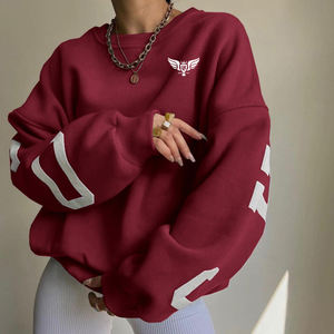 Sudaderas con Capucha de Felpa Sólida Casual al por Mayor para Mujer, Sudaderas Personalizadas al por Mayor con Estampado de Logotipo Simple, Talla Grande - Product Image 1