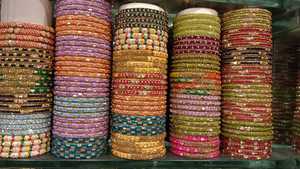 Luxury <strong>Multi</strong> <strong>Color</strong> Bridal Bangle Sets Trendy Wedding Churiya for Women Various Sizes Made from Ruby &amp; Zinc Alloy - Product Image 6