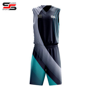Uniforme de basket-ball en jersey sans manches de haute qualité uniforme de basket-ball de couleurs noires sur mesure - Product Image 1