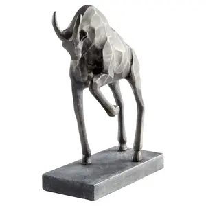 Escultura de Animales de Aluminio de Diseño Artesanal, Arte Contemporáneo, Figura Antigua Chapada en Oro, Decoración de Mesa Moderna, China - Product Image 2