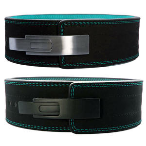 Ceinture à levier en cuir de vachette de 4 pouces de large de 10mm d'épaisseur pour le soutien du dos. Entraînement Star Evinced Sports par haltérophilie. - Product Image 1