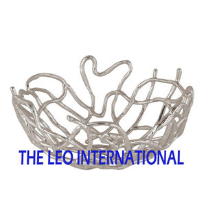 Bols japonais ovales en céramique de forme rectangulaire de base de couleur argentée bol de fantaisie en métal d'aluminium de haute qualité fait à la main - Product Image 4