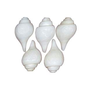 เปลือกหอยสังข์สีขาวอินเดียงานหัตถกรรมธรรมชาติ - Product Image 5