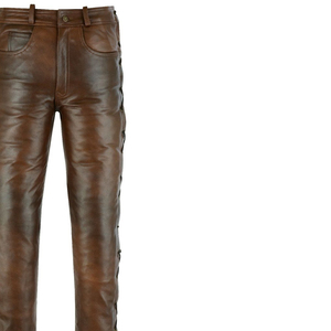 Pantalones de Cuero para Hombre, Estilo Moderno, Corte Recto, Transpirables y Elegantes, de la Mejor Calidad, a Bajo Precio - Product Image 4