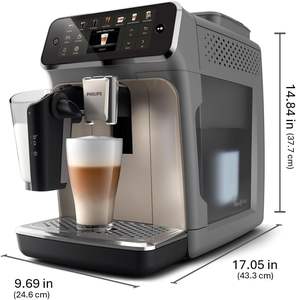 Cafetera Espresso Serie 4400 EP4444/90, Automática, LatteGo, SilentBrew, 15 Bares, Negro Cromo - Product Image 3