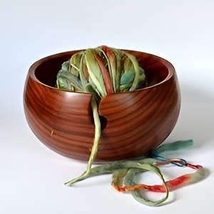 Low Price Wood Yarn Bowl Low Price New Design <b>Knitting</b> Crochet Accessories Unique Yarn <b>Storage</b> - Product Image 2