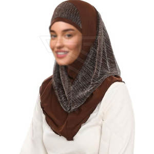 Venta al por mayor a granel duradero diseño musulmán Dubai Hijab mujeres mejor estilo de moda Hijab totalmente cubierto mujeres Hijab - Product Image 2