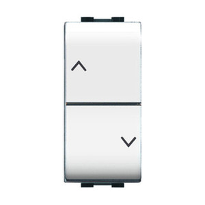 Arte della vita. 4022 Doppio Pulsante per Tapparelle Colore Bianco - Product Image 1