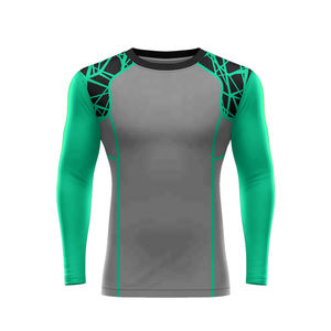 เสื้อป้องกันผื่น UPF50แขนยาวสำหรับผู้ชายระบายอากาศได้ดีแห้งเร็ว - Product Image 5