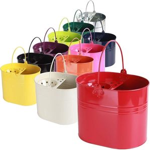 Galvanized <b>mop</b> <b>bucket</b> with industrial strength durability for commercial heavy duty cleaning and sanitation tasks - Product Image 1