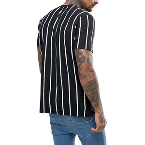 Men Sublimation Stripe Printed Streetwear <b>Shirt</b> <b>Short</b> <b>Sleeve</b> Casual Lightweight Fashion Tee Trendy Summer Top Graphic Design - Product Image 2