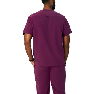 Uniformes de Hospital para Hombre con Logotipo Personalizado del Fabricante, Conjuntos de Uniformes Médicos con un Bolsillo, Trajes de Enfermería Quirúrgicos de Material Spandex - Product Image 5