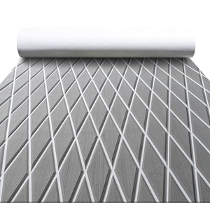 Tappetino in Schiuma EVA Resistente ai Raggi UV con Motivo Quadrato Blu Industriale, Antiscivolo, a Incastro, per Esterni, Pontoni Marini, Yacht e Barche - Product Image 1
