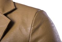 Blazer en cuir de vache et toile pour homme, veste d'hiver écologique, imperméable, réversible, respirante, veste de mode, costume, manteau