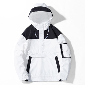 Veste Hip Hop imperméable ou coupe-vent pour hommes dernier modèle tendance sur mesure veste pour hommes - Product Image 2