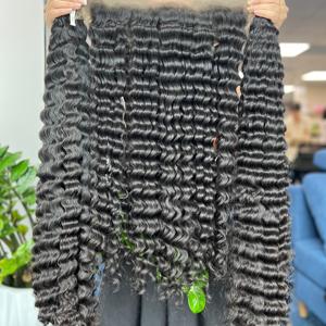 ผมต่อจากมนุษย์ผมดิบจากเวียดนามผมหยักลึก - Product Image 1