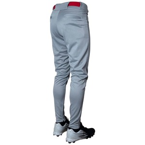 Pantalon de baseball gris personnalisé, uniforme d'équipe professionnel, vêtements de sport athlétiques, 100% polyester, séchage rapide, fabrication sur mesure - Product Image 3