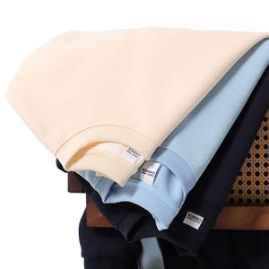 Pull à col rond tendance printemps-automne, 350g, poids lourd, composite, uni, simple, basique, sweat-shirt pour homme - Product Image 3