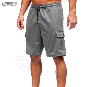 กางเกงขาสั้นผ้าฝ้ายผู้ชายทรงแบ็กกี้พิมพ์โลโก้ได้ตามต้องการ - Product Image 1