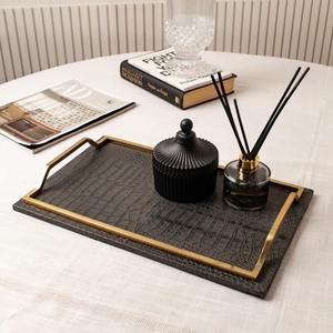 Elegante Bandeja de Servir de Metal Hecha a Mano, Apta para Lavavajillas y Ecológica, para Decoración Tradicional Moderna India, Agrega Encanto Festivo - Product Image 3