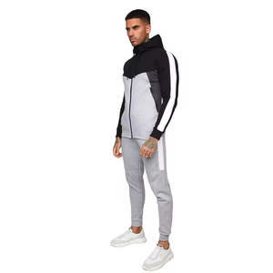 Survêtement en polaire de haute qualité de luxe, pantalon de survêtement à capuche, vêtements de sport d'automne et d'hiver pour hommes, vêtements décontractés de fitness - Product Image 1