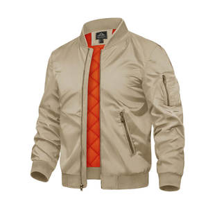 Chaqueta Bomber de Primera Calidad para Hombre, Cierre de Cremallera, Estilo Formal, Camuflaje Pakistaní, Ajuste Holgado, Resistente al Viento e Impermeable, Talla XS para Primavera - Product Image 6