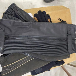 Demi-gambières en cuir véritable avec fermeture éclair |   Chaps d'équitation confortables - Product Image 5