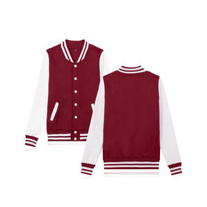 Veste universitaire décontractée pour homme OEM, logo brodé personnalisé, vêtements en toile vintage d'hiver, respirant, design grande taille - Product Image 3