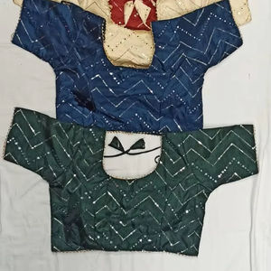 เสื้อปาร์ตี้ผ้าฝ้ายปักคุณภาพพรีเมี่ยม, เสื้อปาร์ตี้วินเทจพร้อมดีไซน์ด้านหลังและแขนกุด - Product Image 1