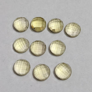 Tablero de ajedrez redondo de 8mm, piedras preciosas con parte trasera plana de 2,11 CT - Product Image 3