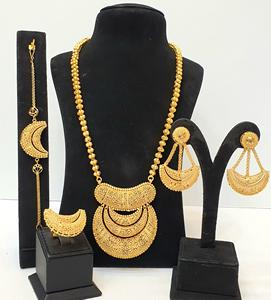 Collection Dubaï, plaqué or 24 carats, 2GM, ensembles de bijoux de mariée pour femmes, plaqué lourd, magnifique pendentif, meilleur rapport qualité-prix, tendance - Product Image 1