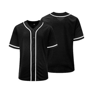 Maillot de Baseball respirant de haute qualité pour adultes Hip Hop Sublimation imprimé couleur unie ensembles pour hommes en gros - Product Image 3