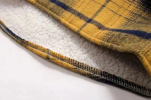 Chemise boutonnée en flanelle à carreaux de haute qualité veste épaisse veste en flanelle à manches longues pour homme, veste pour homme - Product Image 5