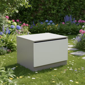 Mobiletto da Bagno a Terra con 1 Cassetto 60x37x50 cm Grigio Perla Koricini Vieste - Product Image 3