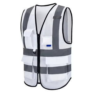 เสื้อกั๊กนิรภัยโพลีเอสเตอร์ระบายอากาศสำหรับงานกลางแจ้งเสื้อกั๊กนิรภัยสะท้อนแสงหลายกระเป๋าสำหรับพนักงานคลังสินค้าโลโก้ตามสั่ง - Product Image 4