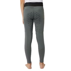 Ropa Ecuestre para niños estirable de marca a la moda, mallas de asiento completo de silicona para montar a caballo, mallas con pantalones - Product Image 3