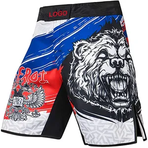 High quality new custom design Fighting Shorts Men's and Women's Muay Thai Shorts MMA Competition Training Suit