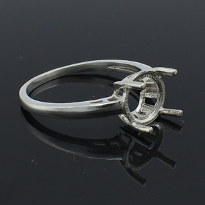 Bán Buôn 925 Sterling Silver DIY Bán Núi Đồ Trang Sức 9 Mm Đá Trống Vòng 14K Vàng Mạ Mới Thiết Kế CAD Camming Đúc - Product Image 5