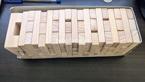 Blocs de construction en bois de hêtre naturel en gros, jeux de construction en bois, tours à empiler, jeux de plein air pour enfants - Product Image 2