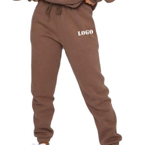 Ensemble de survêtement pour femme, vêtements de sport d'hiver, streetwear, jogging, doux, deux pièces, personnalisable, uni, 100% coton biologique, séchage rapide - Product Image 3